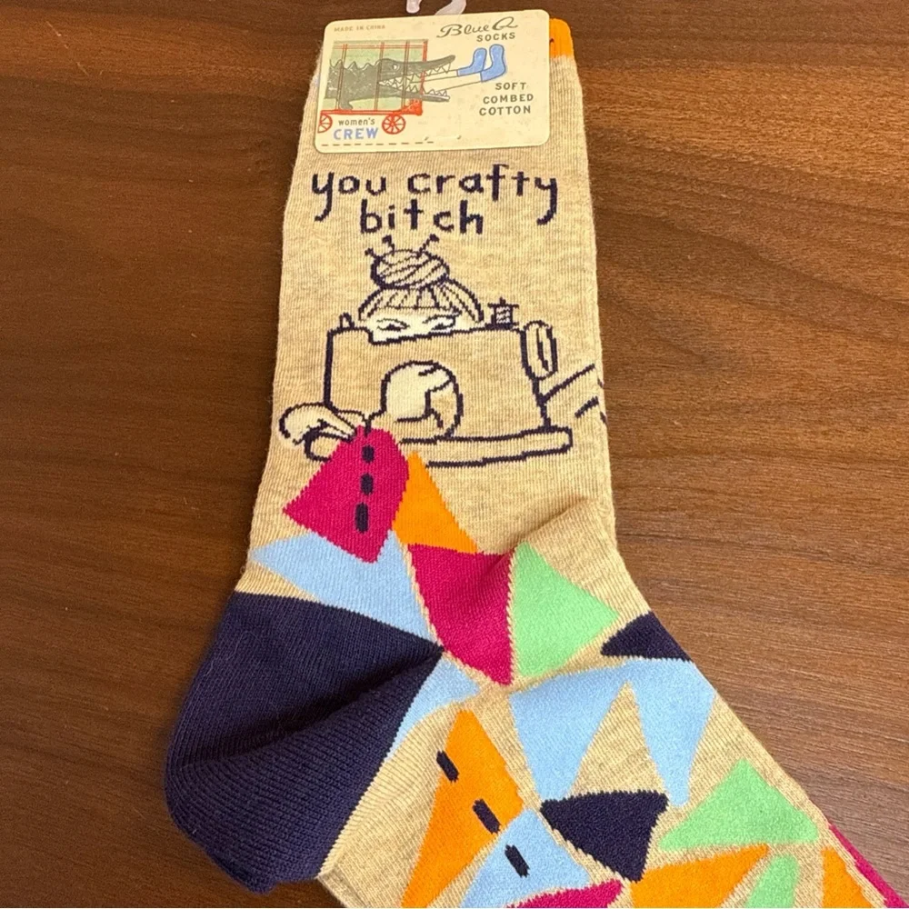 NWT Womens Cotton Crew Socks Funny Naughty Cartoon Novelty Dress Work Socks 5-10